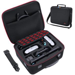 Migitec All-In-1 Travel Carrying Case Compatible with Nintendo Switch 2 | Protective Hard Case for Switch 2 Console, Dock, Pro Controllers, Joy-Con Grip, Power Adapter, 21 Games, Cables & Accessories