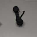 Retro Phone Handset, Retro Phone Handset for Phone, Type-C Retro Telephone Wired Handsets Style Landline Handle Receiver for Cell Mobile Video Conferences, Calls and Meetings (Black)
