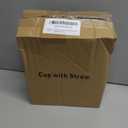 16 OZ Iced Coffee Cups with Lids and Straws Set of 4, Unbreakable Plastic Drinking Glasses Reusable Iced Coffee Glass to Go Cup for Iced Tea,Juice, Water,BPA Free, Dishwasher Safe