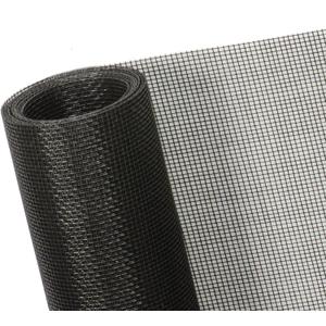 TOOLTRIZ Windows Screen and Screen Door Replacement, 48"x118" Durable Fiberglass Screen Mesh - Screen & Sliding Screen Door Repair for Patio & Window (Charcoal/Black)