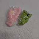 2Pcs Cute Knitted Rabbit Hat, Funny Bunny Hats for Pet Rabbits Large Guinea Pig Small Dog Cat Pet Bunny Costume for Birthday Party Christmas Halloween Easter Travel Accessories (Frog and Flower)