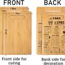 40th Wedding Anniversary Cutting Board Gifts for Women Men Marriage Gifts for Couple 1985 Poster Back In 1985 40th Anniversary Decorations 100% Organic Bamboo Pre Oiled 11"L x 7"W x 0.5"Th