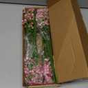 Artificial Real Touch 26" Baby's Breath Flowers for Floral Arrangements, Bouquets, Home, Office Decor (Pack of 5) (Pink)