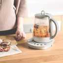BUYDEEM K2683 Health-Care Beverage Tea Maker and Kettle, 9-in-1 Programmable Brew Cooker Master, 1.5 L, Spruce Blue