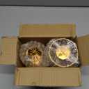 2 Pcs Small Metal Tealight Hanging Birdcage Lantern, Vintage Decorative Centerpieces of Wedding, Party, Gold