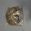 CJL HAIR Large Messy Bun Hair Piece Wavy Curly Scrunchies Synthetic Chignon Ponytail Hair Extensions Thick Updo Hairpieces for Women Dirty Blonde