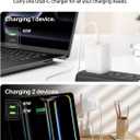 Belkin 65W Dual USB C Charger Block, Super Fast Charging PD3.0 w/ GaN Technology - Samsung Galaxy S25, Apple iPhone 17, Air, Pro, Pro Max, iPad, MacBook, AirPods, Nintendo Switch 2 & More - White