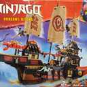 LEGO NINJAGO The Temple Bounty Building Toy - Multi-Level Boat W/6 Ninja Toy Minifigures for Kids, Ages 14+ - Model Building Kit with Display Stand - Dragons Rising Gift for Teen Boys & Girls - 71848