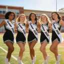 8PCS White Senior 2026 Sashes with Black Glitter Letters - Cheerleader Sash Graduation Party Decoration Class Of 2026 Celebration Party Supplies