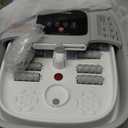 HOSPAN Collapsible Foot Spa with Heat, Bubble, Red Light, and Temperature Control, Foot Bath Massager with 8 Shiatsu Massage Rollers, Pedicure Foot Spa for Relaxation and Stress Relief
