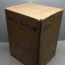 Muwuele Solid Wood Nightstand, Narrow Night Stand for Small Spaces, Bedroom, Cute Fluted Bedside Tables with 2 Drawers for Kids, Walnut