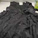 Weileenice Little/Big Girls Lace Bridesmaid Dress Flower Kid Wedding Ball Gown Toddler Princess Pageant Evening Dresses (9-10 Years, Classic Black Embroidery Sequin Tulle - Maxi)