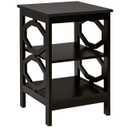 3-tier Nightstand Sofa Side End Accent Table Storage Display Shelf Espresso
