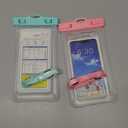 CACOE [Floatable] Floating Universal Waterproof Phone case 2 Pcs-Up to 7.0",Waterproof Phone Pouch with Adjustable Neck Lanyard,IPX8 Cellphone Dry Bags for Beach Pool SwimmingBlue+Pink