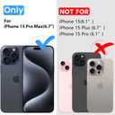 Temdan for iPhone 15 Pro Max Case Clear, [Compatible with Magsafe][Anti-Yellowing][Military-Grade Protection] Shockproof Slim Phone Case for iPhone 15 Pro Max-Purple