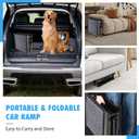 Folding Dog Ramp for Cars, 63"x17" Large Dog Ramp for SUV & Truck, Non-Slip Surface & Side Handle, Portable Pet Ramp