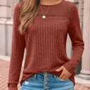 LILLUSORY Womens Long sleeve Sweaters Shirts Fall Tops (S)