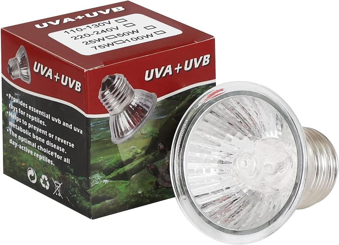 1 -Pack 50W UVA UVB Heat Lamp Bulb