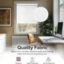 CHICOLOGY Roller Shades, Cordless Blinds, Window Shades for Home, Roller Window Shades, Window Treatments, Door Blinds, Light Filtering Shades, Chalk White, 35" W x 72" H