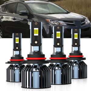 Compatible with Toyota RAV4 2013 2014 2015 High Beam Low Beam Light Bulb,Pack of 4