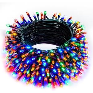 Christmas String Lights, 100 FT 300 LED String Lights Green Wire with Timer 8 Modes, Connectable Waterproof Decoration for Indoor Outdoor Xmas Trees Party Garden Wedding, Multi-Colored