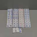American Mahjong Tiles (1.2,Tiles Only), 166 Pcs American Mahjong Tile Set with Blue Color