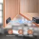 Ravinte 30 Pack Black Magnetic Door Catch, Matte Black Cabinet Magnets, Strong Magnetic Catch Latch for Kitchen Cabinets, Drawers & Cupboards, Stainless Steel Closures