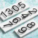 Metal House Numbers 10 Inch Address Numbers for House Number Black Large Modern House Numbers for Outside - Floating Door Numbers for Street Address Numbers 2