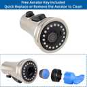 Hibbent cUPC Certified Kitchen Faucet Head Replacement with 15 Adapters