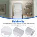 2 Pack WE01X30378 Dryer Door Handle for GE Dryer Replacement Parts for WE01X30378 WE1M1068 WE01X25878