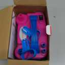 IDAODAN Electric Balloon Pump, Portable Electric Balloon Blower Machine Balloon Air Pump Dual Nozzle Rose Red 110V 600W Balloon Inflator for Party Decorations