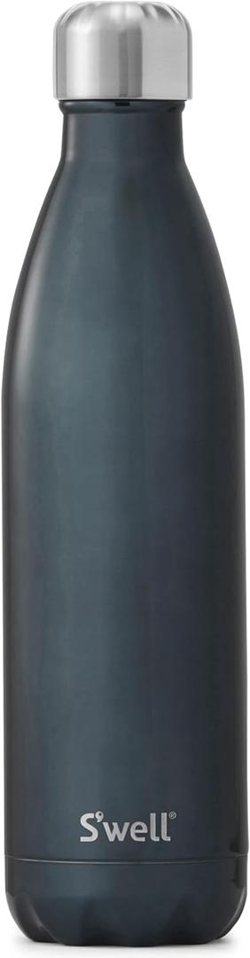 S'well Stainless Steel Water Bottle, 25oz, Blue Suede, Triple Layered Vacuum Insulated Containers Keeps Drinks Cold for 48 Hours and Hot for 24, BPA Free, Perfect for On the Go