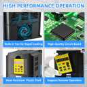 VFD Variable Frequency Drive 4KW 5HP 220V 18A 1 or 3 Phase Input to 3 Phase 0-400HZ Output Control Inverter Converter for CNC Spindle Motor Speed Control