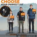 Trekology Trek-Z Collapsible Hiking & Trekking Poles - Balance Support for Seniors, Women, and Men, 2pc Per Set