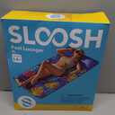 SLOOSH Inflatable Pool Floats Lounger - XL Fabric Covered Pool Mat Floaties for Adults, Ultra Comfort Water Floating Lounger with Headrest for Beach Lake Swimming Pool Float Raft 68"X34"