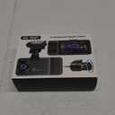 4K Dash Cam Front and Rear Inside, 3 Channel Dash Camera for Cars with 64GB SD Card, 5G WiFi Dash Cam APP Control, Night Vision, 3" IPS Screen, G-Sensor, 24H Parking, Loop Recording, K02 Pro