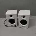 Powered Studio Monitor Speakers, Active Near-Field Monitor Speaker - White (Pair)