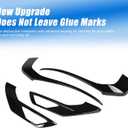 Front Grille Fog Light Trim Cover Compatible with Mitsubishi Outlander 2023 2024 Accessories, 4PCS Outlander Front Grille Side Bumper Trim Strip ABS Plastic (Glossy Black)