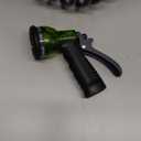 Coil Hose 25FT EVA Coil Garden Hose With 3/4'' Brass Connector Coiled Water Hose Lightweight And No Kink Includes 7 Patterns Spray Nozzle For Outdoors Lawn Watering Car Washing (Gray)