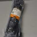 ALBO Black Zip Ties 12 Inch Long Zip Ties Plastic Cable Ties Thick 0.19 Inch 100 Pack Tie Wraps Heavy Duty 50lb UV Resistant Nylon Wire Ties for Indoor and Outdoor