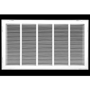 HVAC Premium 32 x 16 Duct Opening Steel Return Air Filter Grille, for 1-inch Filter, Removable Door, Flat Stamped HVAC Vent Cover Grille, Outer Dimensions 34.5 x 18.5