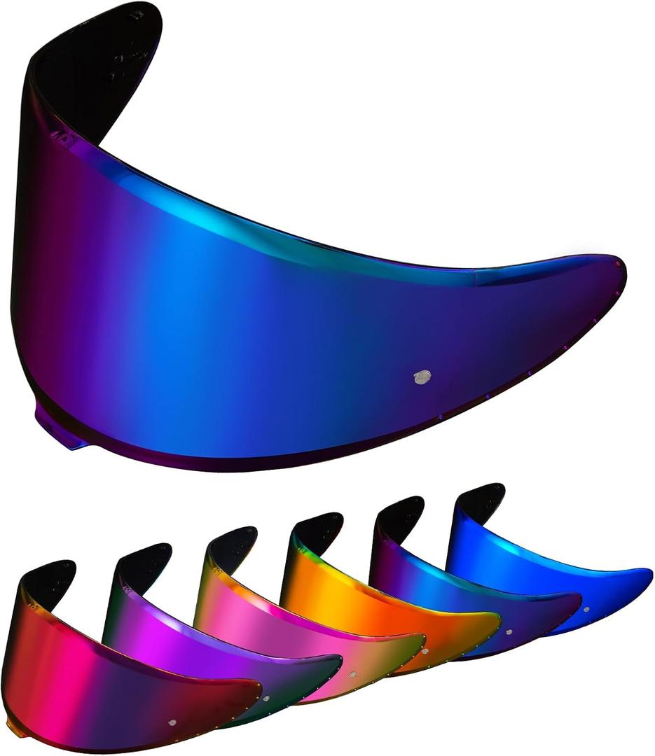 PSLER RF-1400 Visor - X15 Visor RF1400 visor Motorcycle Helmet Shield Replacement for RF1400 X15 CWR-F2R NXR2 Z8,Deep Blue Purple