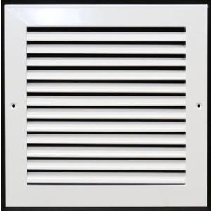 HVAC Premium 10'' X 10'' Aluminum Return Grille - Easy Air Flow - Linear Bar Grilles [Outer Dimensions: 11.875 X 11.875]