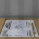 Crystal Chandeliers for Dining Room, Modern Gold Chandelier Light Fixture, Crystal Kitchen Ceiling Hanging Pendant Light 6 Lights for Living Room Hallway Bathroom Bedroom Foyer