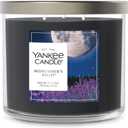 Yankee Candle Mid Summer's Night Scented Candle, 14.5oz 3-Wick Candle Jar with up to 40 Hours Burn Time, Giftable (Black)