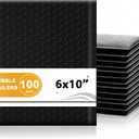 Yeplan 6x10 Inch Bubble Mailers, 100 Pack Self Seal Padded Envelopes | Usable Size 6x9" Durable Waterproof Padded Mailers for Small Business, Jewelry, Makeup, Shipping Small Items and Cards
