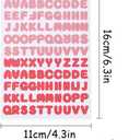 3 x 2400 Pieces Small Colorful Vinyl Letter Stickers, 24 Sheets Self Adhesive Mini Alphabet Stickers, 0.5 inch Numbers Letters Labels DIY Crafts Art Making, Used for Cards, Notebook Decor