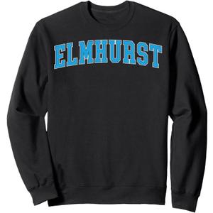 Retro Personalized Elmhurst Name Arch Retro Men Women Sweatshirt, Small