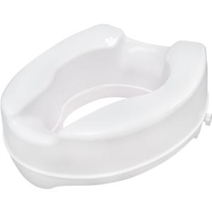 Drive Medical Raised Toilet Seat with Lock, Standard Seat, 4" (4 Inch (Pack of 1))
