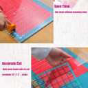 Quilting Ruler- 12.5 * 12.5" Slotted Rulers for Quilting and Sewing Quilt Strip Rulers for Fabric Precise Cutting